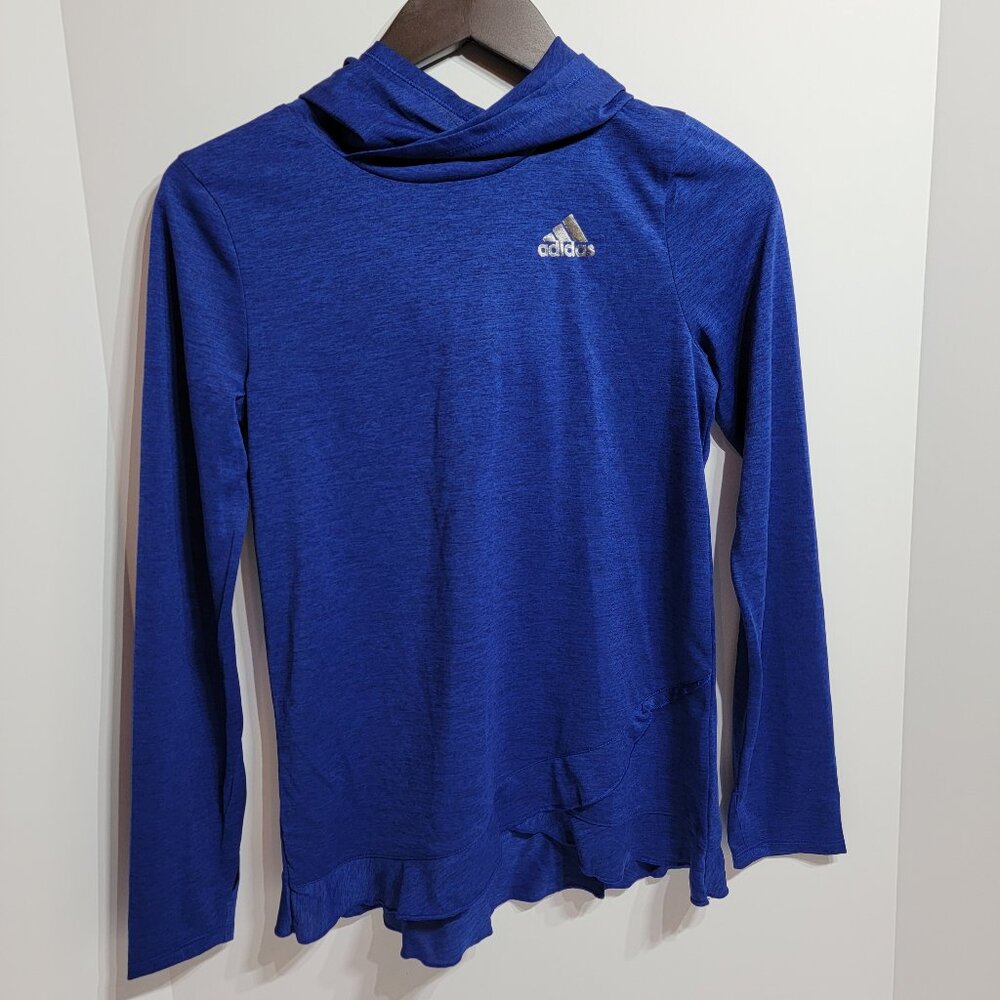 Adidas Athletic Hooded Climalite Long Sleeve Hooded Shirt